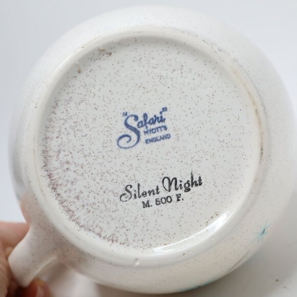 VINTAGE Myott’s Safari Silent Night Pattern Atomic Starburst Ceramic Jug Pitcher - Picture 3 of 12
